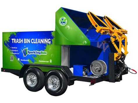 trash bin cleaning trailer for sale